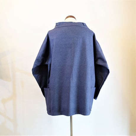 【Newlyn Smocks/ニューリン スモック】Round Neck Smocks　ラウンドネックスモック　デニム