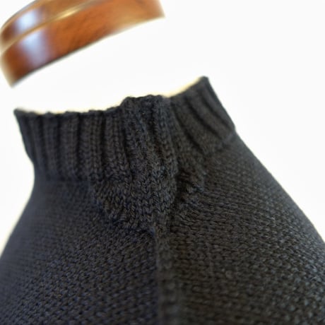 【 Guernsey Woollens/ガンジーウーレンズ】TRADITIONAL GUERNSEY SWEATER トラディショナル ガンジーセーター　ブラック