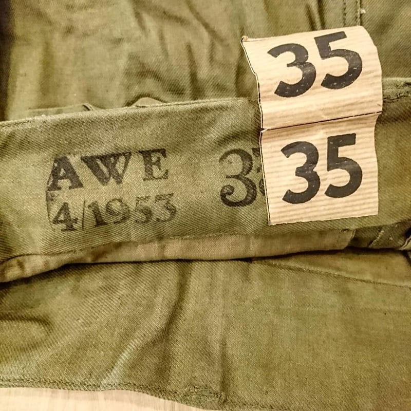 French Army M-47 Cargo Pants Metal Button Dead French Army M-47 Cargo Pants Metal Button Dead