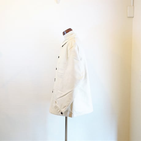 【Le Sans Pareil/ル サン パレイユ】コットンモールスキン トラディショナル ダブルカバーオール　アイボリー