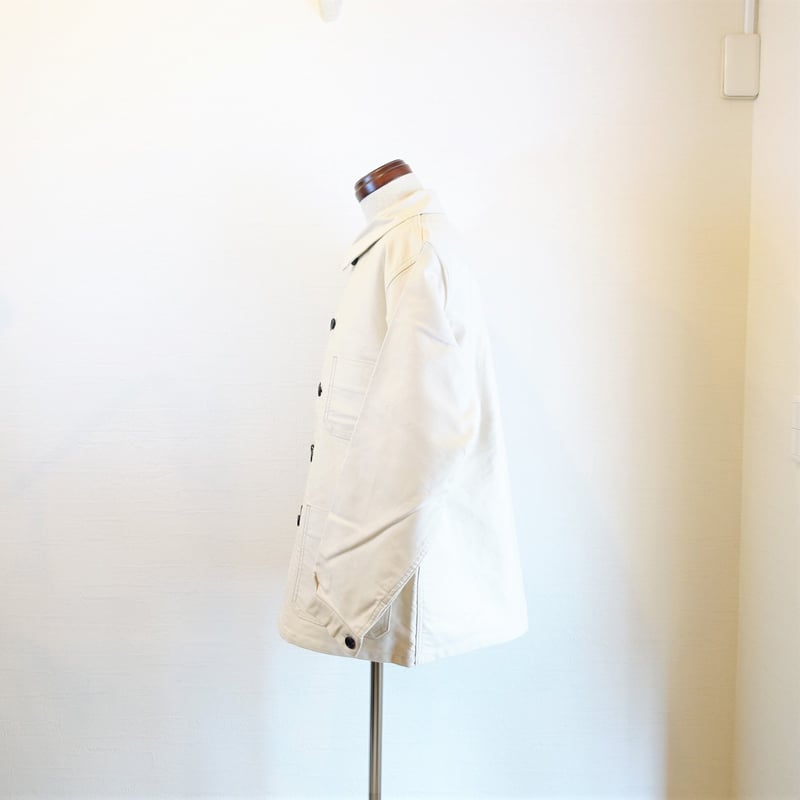 Le Sans Pareil アイボリーモールスキン　ダブルカバーオール40 Le Sans Pareil ル サン パレイユ COTTON MOLESKIN TRADITIONAL