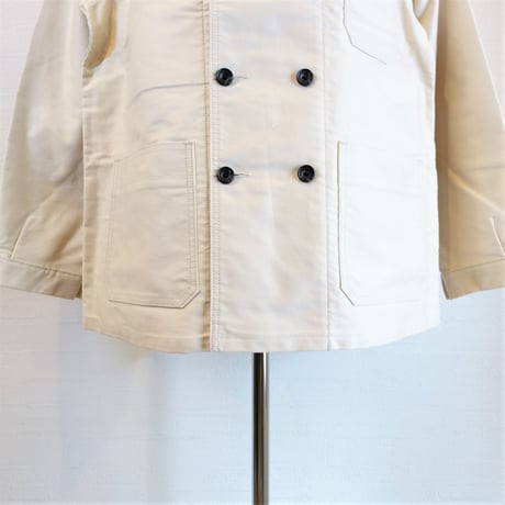 【Le Sans Pareil/ル サン パレイユ】コットンモールスキン トラディショナル ダブルカバーオール　アイボリー