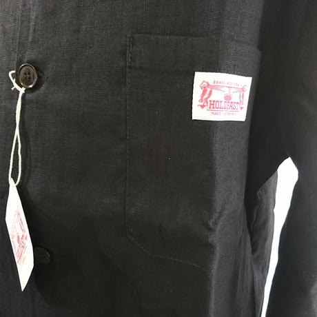 【HOLD FAST/ホールドファスト】Warehouse Linen Coat ウエアハウス リネンコート　ブラック