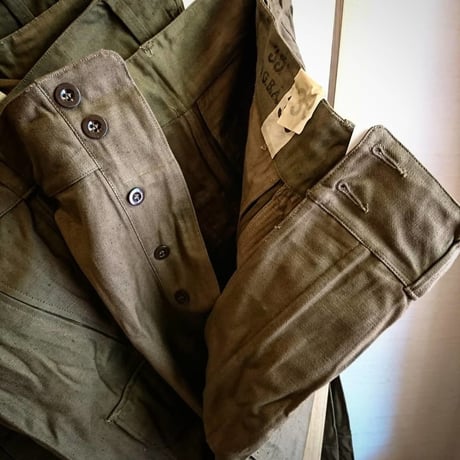 【French Army M-47 Cargo Pants Early Model DeadStock】フランス軍 M-47 カーゴパンツ 前期型 DeadStock