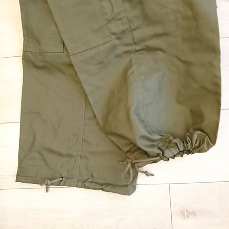 【Cnadian Army 80´S Wind Over Pants Dead Stock】カナダ軍 80´S ウィンド オーバーパンツ  DeadStock　 Long/Small