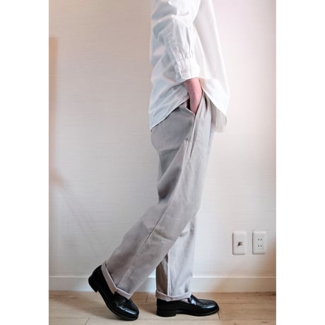 【HOLD FAST/ホールドファスト】Chef  Linen Trousers シェフ リネントラウザーズ　グレー