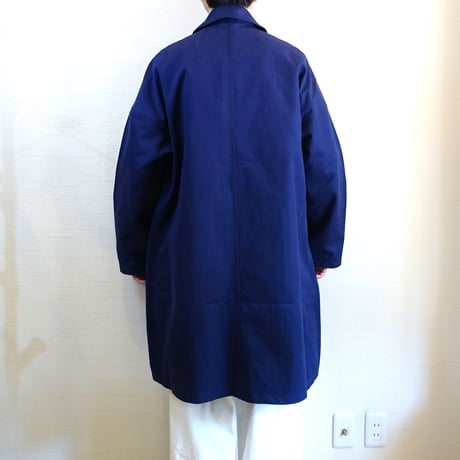 【Yarmo/ヤーモ】 DUSTER COAT  ダスターコート　ネイビー