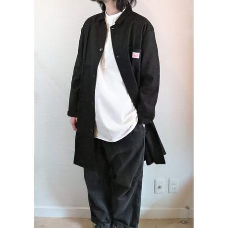 【HOLD FAST/ホールドファスト】Warehouse Linen Coat ウエアハウス リネンコート　ブラック