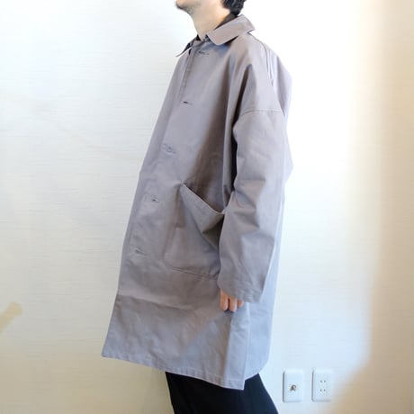【Yarmo/ヤーモ】 DUSTER COAT  ダスターコート　ライトグレー