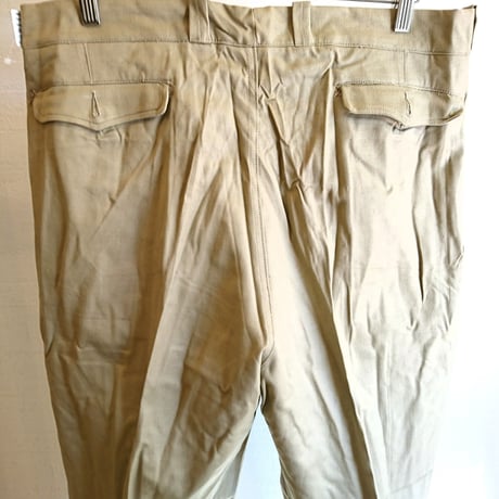 1タックモデル【French Army M-52 Chino Pants Late Model DeadStock】フランス軍 M-52 チノパンツ後期型 DeadStock  