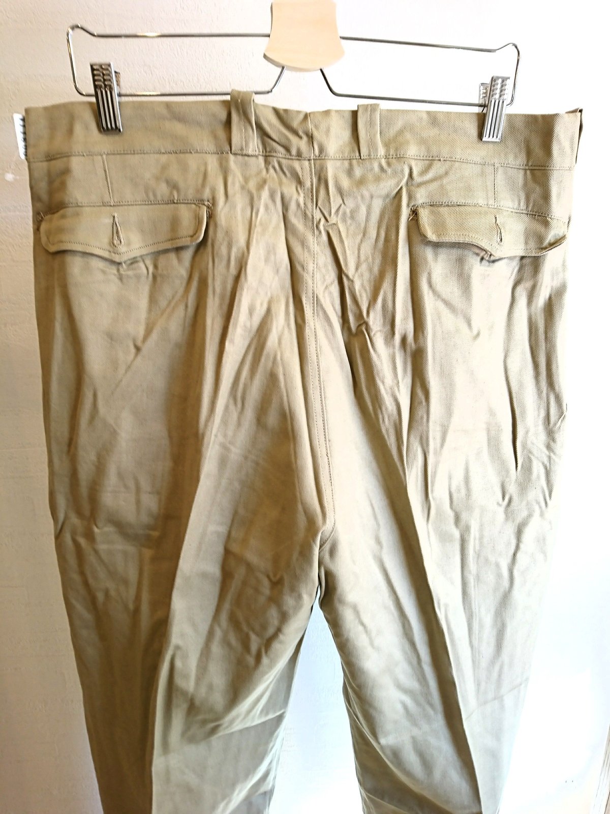 1タックモデル【French Army M-52 Chino Pants Late Model DeadStock】フランス軍 M-52  チノパンツ後期型 DeadStock