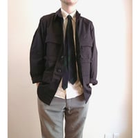 【US.Army BDU Jacket BLACK357 DeadStock】アメリカ軍 BDU ジャケット ブラック357 DeadStock