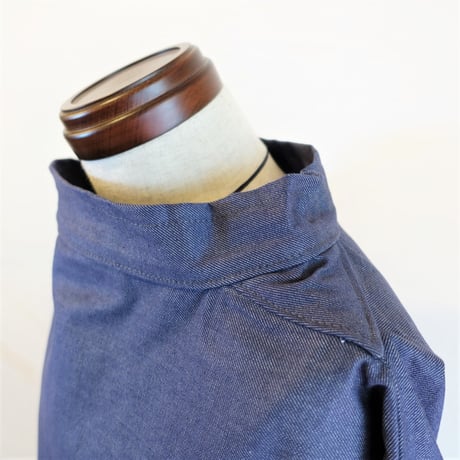 【Newlyn Smocks/ニューリン スモック】Round Neck Smocks　ラウンドネックスモック　デニム