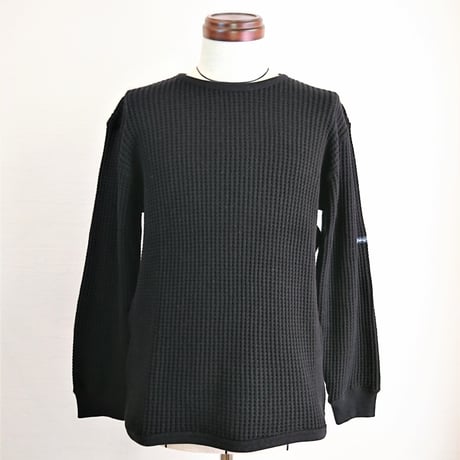 【Tieasy AUTHENTIC CLASSIC/ティージーオーセンティッククラシック】SUPER THERMAL CREW  スーパーサーマルクルー　ブラック
