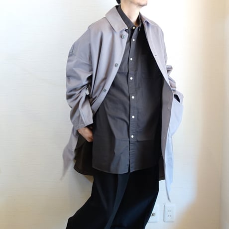 【Yarmo/ヤーモ】 DUSTER COAT  ダスターコート　ライトグレー
