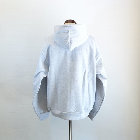 【LOS ANGELES APPAREL/ロサンゼルスアパレル】 14OZ HEAVY WEIGHT ZIP PARKA　ライトグレー