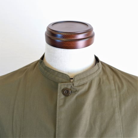 【ARMY TWILL/アーミーツイル】Cotton Polyester Plain Wave Tape Shirt　コットンポリエステル プレーンウィーブ テープシャツ　カーキ