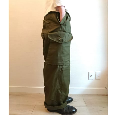 【Cnadian Army 80´S Wind Over Pants Dead Stock】カナダ軍 80´S ウィンド オーバーパンツ  DeadStock　 Long/Small