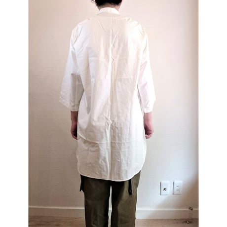 【Swedish Army Hospital Shirts DeadStock White 】スウェーデン軍 ホスピタルシャツ DeadStock ホワイト