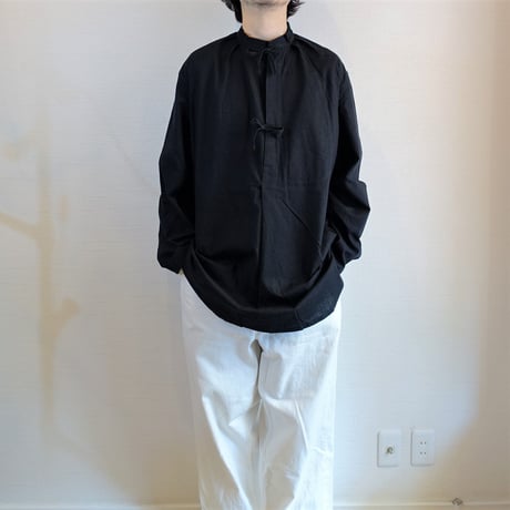 【ARMY TWILL/アーミーツイル】Cotton Slab Smock コットンスラブ スモック　ブラック