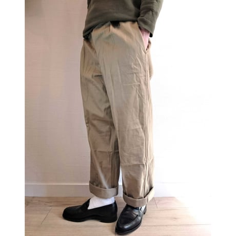1タックモデル【French Army M-52 Chino Pants Late Model DeadStock】フランス軍 M-52 チノパンツ後期型 DeadStock  