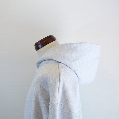 【LOS ANGELES APPAREL/ロサンゼルスアパレル】 14OZ HEAVY WEIGHT ZIP PARKA　ライトグレー