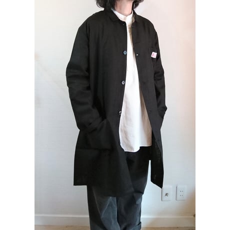 【HOLD FAST/ホールドファスト】Warehouse Linen Coat ウエアハウス リネンコート　ブラック