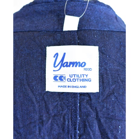 【Yarmo/ヤーモ】Indigo Linen Duster Coat  インディゴリネン ダスターコート