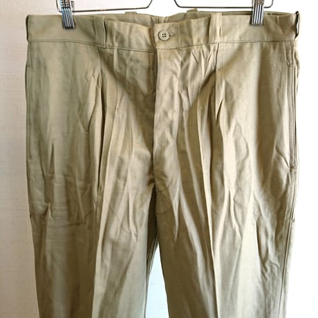 1タックモデル【French Army M-52 Chino Pants Late Model DeadStock】フランス軍 M-52 チノパンツ後期型 DeadStock  