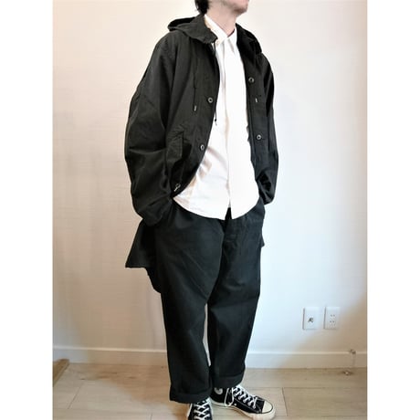 【US.Army 80's Night Desert Camo Parka Used Fabric Dyeing 】アメリカ軍 80's ナイトデザートカモパーカー Used 後染め　ブラック