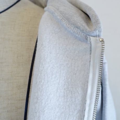 【LOS ANGELES APPAREL/ロサンゼルスアパレル】 14OZ HEAVY WEIGHT ZIP PARKA　ライトグレー