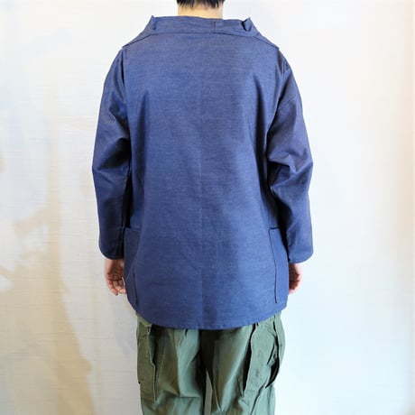 【Newlyn Smocks/ニューリン スモック】Round Neck Smocks　ラウンドネックスモック　デニム