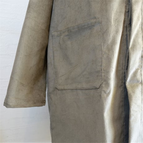 【Massaua/マッサワ】Corduroy Work Coat コーデュロイ ワークコート　グレー
