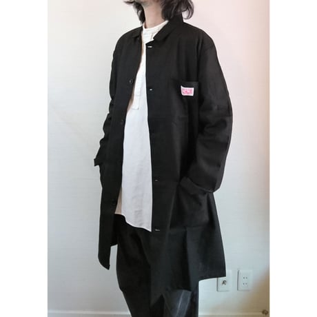 【HOLD FAST/ホールドファスト】Warehouse Linen Coat ウエアハウス リネンコート　ブラック