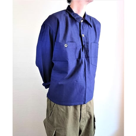 【Swedish Army 40's Pullover Jacket DeadStock 】スウェーデン軍 40's プルオーバージャケット  DeadStock