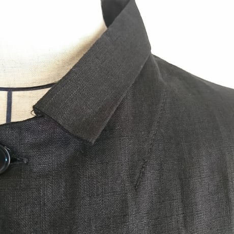 【HOLD FAST/ホールドファスト】Warehouse Linen Coat ウエアハウス リネンコート　ブラック