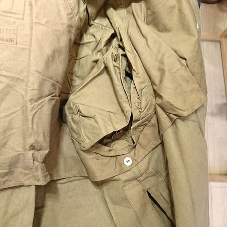 【French Army M-35 MotorCycle Coat  Deadstock】フランス軍  M-35 モーターサイクルコート  DeadStock