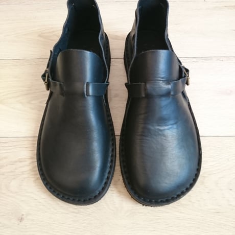【Fracap/フラカップ】バケッタレザーシューズ　ブラック