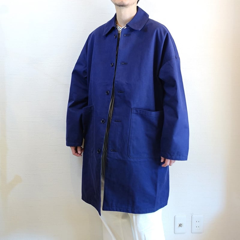 Yarmo/ヤーモ】 DUSTER COAT ダスターコート ネイビー | GROWER Yarmo/ヤーモ】 DUSTER COAT ダスターコート ネイビー | GROWER