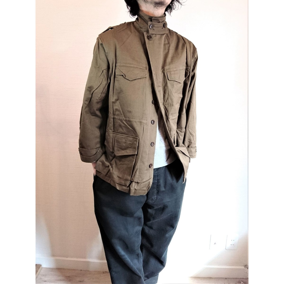 後期モデル【French Army M-47 Field Jacket Late Model DeadStock】フランス軍 M-47 フィールド  ジャケット 後期型 DeadStock