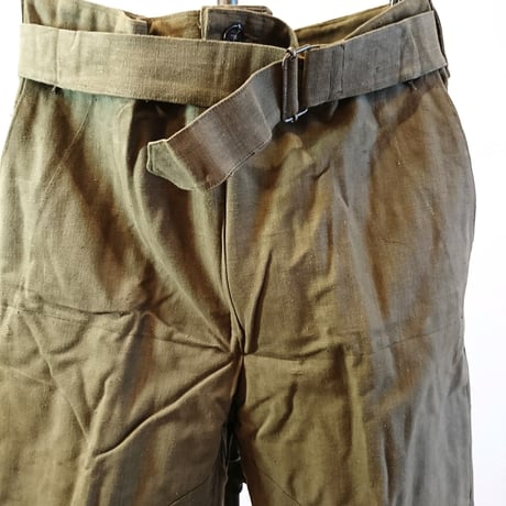 【French Army 40's M-38 Motorcycle Pants DeadStock】フランス軍 40's M-38 モーターサイクルパンツ DeadStock