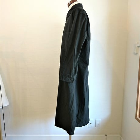 【US.Army 80's Inspector Coat DeadStock Fabric Dyeing】アメリカ軍 80's インスペクターコート DeadStock 後染め　ブラック