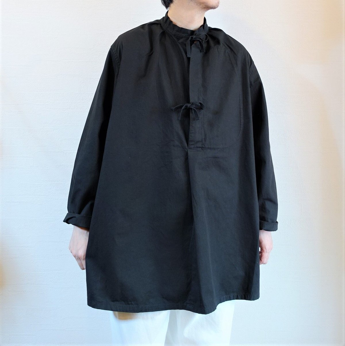 【ARMY TWILL/アーミーツイル】Broken Twill Smock ブロークン ツイル スモック　ブラック