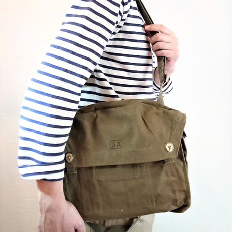 【Finland Army Canvas Shoulder Bag DeadStock】フィンランド軍キャンバスショルダーバッグ DeadStock