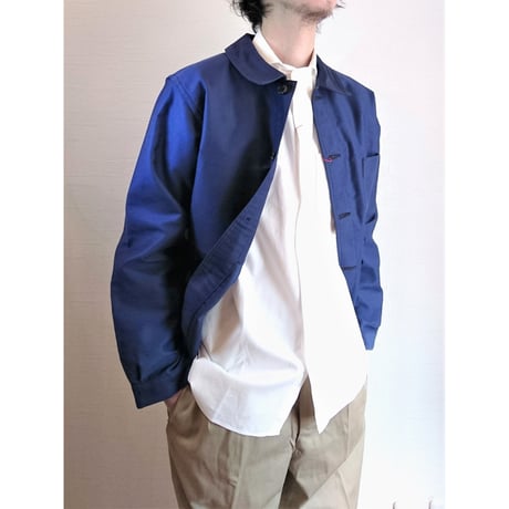 【Le Sans Pareil/ル サン パレイユ】コットンモールスキン トラディショナル カバーオール　ネイビー