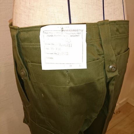 【Australian Army 80´S Fatigue Pants DeadStock】オーストラリア軍 80´S ファティーグパンツ Dead Stock 79-89S（メンズLサイズ相当）