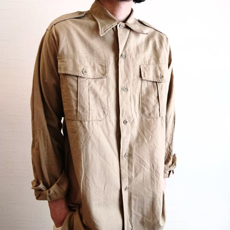 【French Military 50´S～60´S  Work Shirt Dead Stock】フランス軍50´S～60´Sワークシャツ Dead Stock