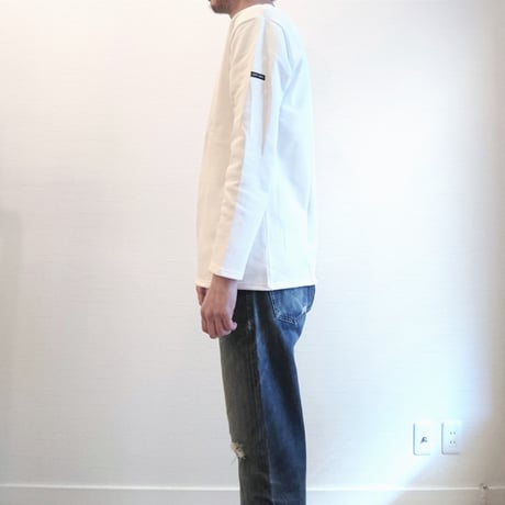【SAINT JAMES/セントジェームス】OUESSANT SHIRT ウエッソン シャツ　ホワイト