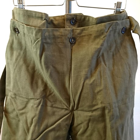 【French Army 40's M-38 Motorcycle Pants DeadStock】フランス軍 40's M-38 モーターサイクルパンツ DeadStock