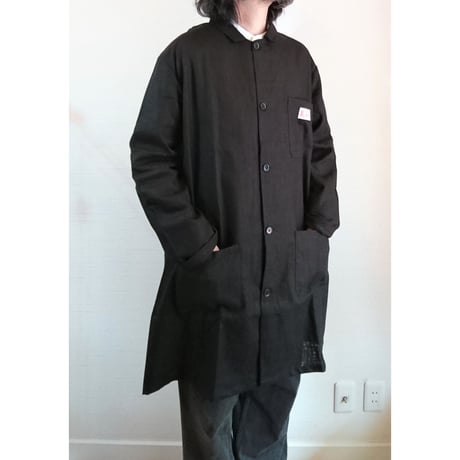 【HOLD FAST/ホールドファスト】Warehouse Linen Coat ウエアハウス リネンコート　ブラック
